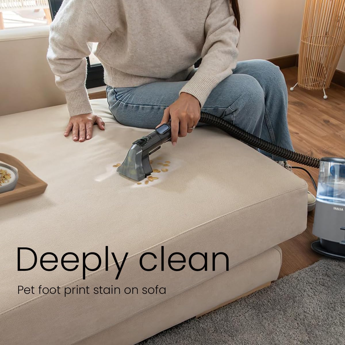 INALSA Carpet Cleaner Machine|Upholstery Cleaner 3 in 1 Function|Wet Spot Cleaner & Stain Remover|Portable Carpet and Upholstery Cleaner, with Replacement Heads, Pet Stain Vacuum (MasterVac Clean)