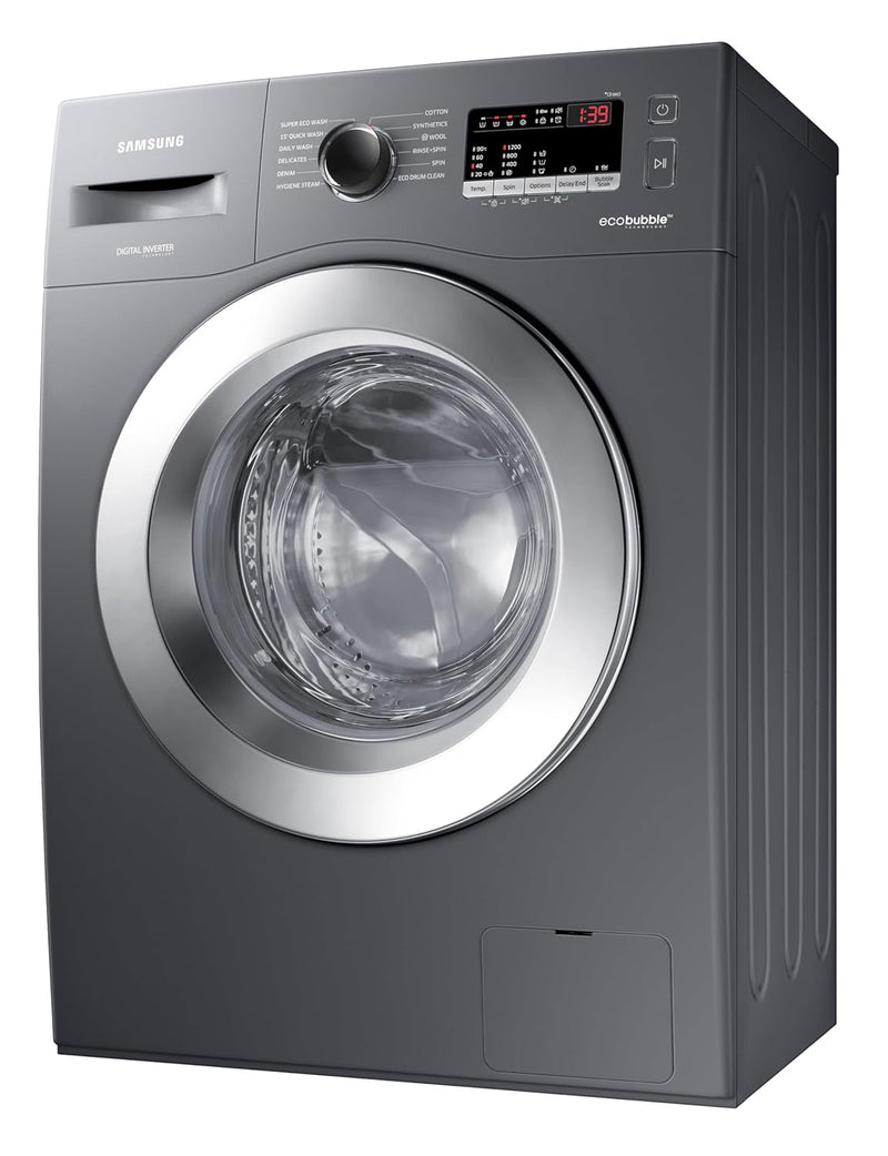 Samsung 7 kg, 5 Star, AI Control, Wi-Fi, Digital Inverter, Motor, Fully-Automatic Front Load Washing Machine (WW70T502NAN1TL, Hygiene Steam, Inox)