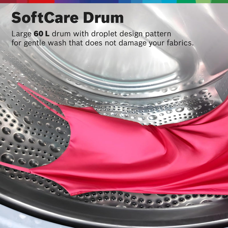 Bosch 8KG 5 Star Fully-Automatic Front Loading Washing Machine (WAJ28260IN,White,AI Active Water Plus,In-Built Heater)