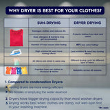 Electrolux 7.5KG Fully Automatic Vented Clothes Dryer Machine, Reverse Tumbling, Smart Sensors, Colour Care, Drying Only - No Washing Function, White, UltimateCare 300, EDV754H3WB