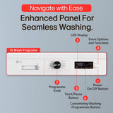 LG 7 Kg 5 Star Steam, Inverter Direct Drive Technology, 6 Motion DD, Fully-Automatic Front Load Washing Machine (FHB1207Z2WB, Dial + Full Touch Buttons & LED Display, Essence White)