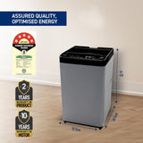 Panasonic 7 kg Fully Automatic Top Load Washing Machine with In-built Heater Grey (NA-F70CH4CRB)