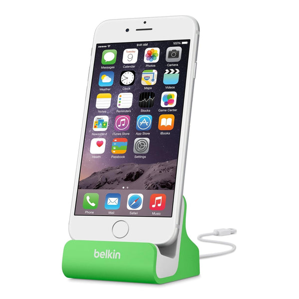 Belkin Charge and Sync Dock for Apple iPhone 5/5S Green