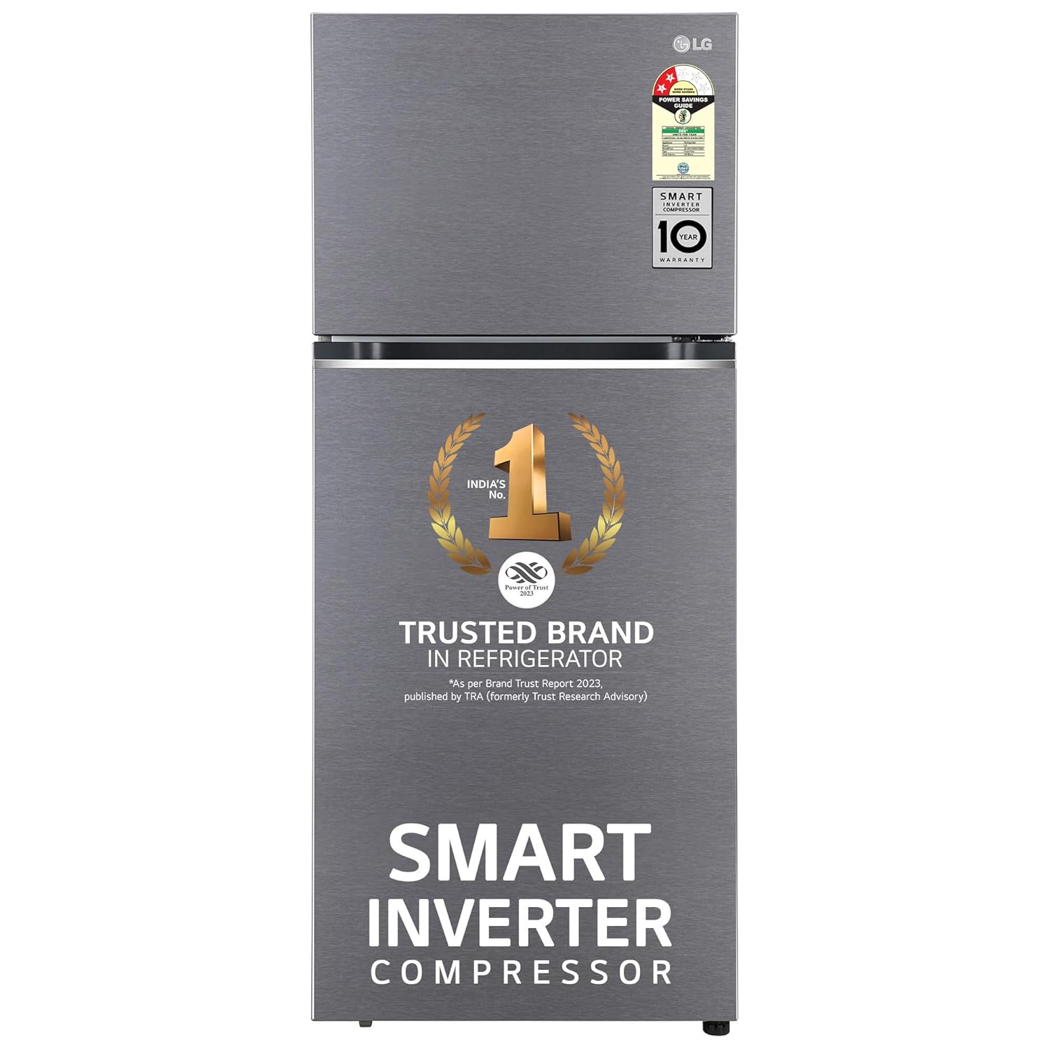 LG 322 L 3 Star FrostFree Smart Inverter Double Door Refrigerator 2023 Model GLS342SDSX Dazzle Steel Convertible with Express Freeze