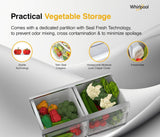 Whirlpool 411L 2 Star IntelliFresh Convertible Inverter Frost Free Double Door Refrigerator (IF INV CNV 455 Steel Onyx-Z, 2s)