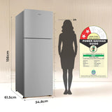 Haier 240 L 2 Star Frost Free Twin Inverter Double Door Refrigerator with Cool Pad for Extended Freezer Cooling & Spacious Fresh Zone (HEF-252EGSA-P, Moon Silver, 2026 Model)