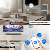 Samsung 656 W 11.1.4 ch (HW-Q990D/XL) Wireless Dolby Atmos Soundbar with Subwoofer, Center/Up/Side Firing Speakers, Surround Sound, Built-in Alexa, AirPlay2, Wi-Fi, Bluetooth, HDMI (Graphite Black)