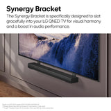 LG SQ75TR, 600W, 5.1.1Ch Home Theater Soundbar with Dolby Atmos, Center Up-Firing Speaker, AI Sound Pro, Wow Synergy, Wireless Subwoofer, Rear Speaker Inbuilt Receiver, QNED Matching Bracket Inside