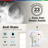 Bosch 9Kg, 5 Star, AI Acitve Water+, Anti Stain, Iron Steam Assist, Anti Tangle Fully-Automatic Front Loading Washing Machine (WGA2420SIN, In-Built Heater, Allergy Plus, Anti Wrinkle, Dark Silver)