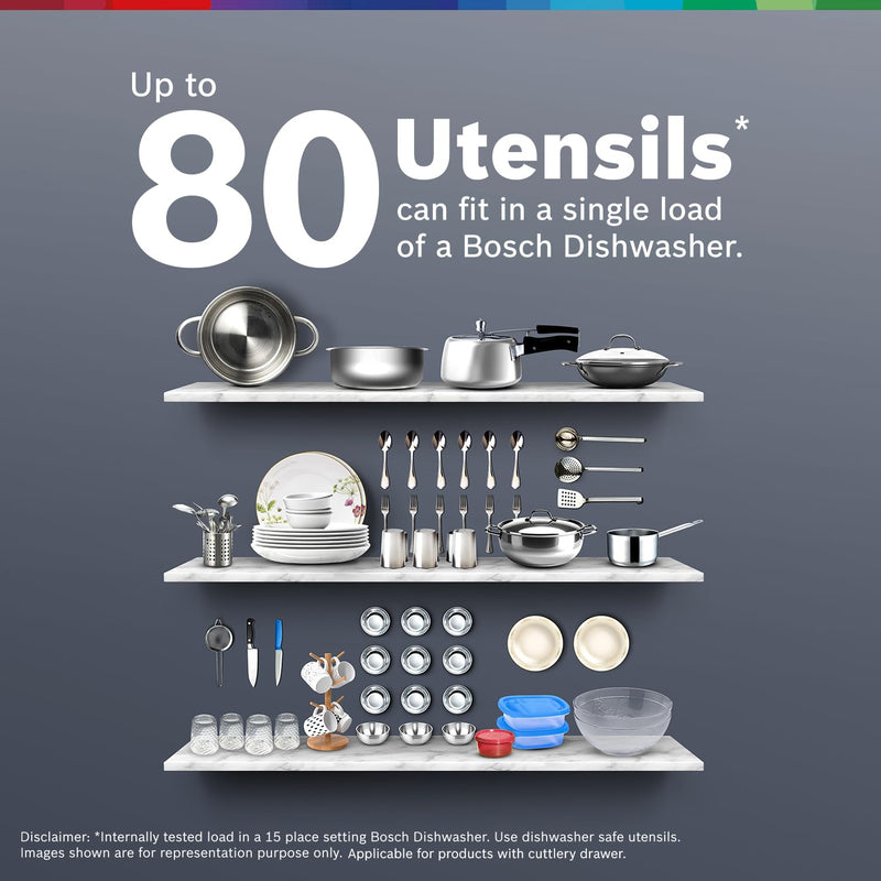 IFB 15 Place Settings with DeepClean® Technology Freestanding Dishwasher (Neptune VX15, Dark Silver, 70° Hot Water Wash with Hygienic Steam Drying, Perfect for Indian Utensils)