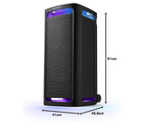 Sony ULT TOWER 9 SRS-ULT900 Wireless Bluetooth Party Speaker with 360° Sound, Party Lights, Massive Bass, 25H Playtime, Karaoke, Touch Panel, Power Bank, TV Sound Booster & Dual Mic Support