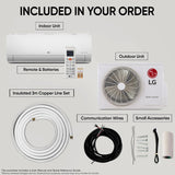 LG 1 Ton 5 Star DUAL Inverter Split AC ( US-Q14YNZE, White)