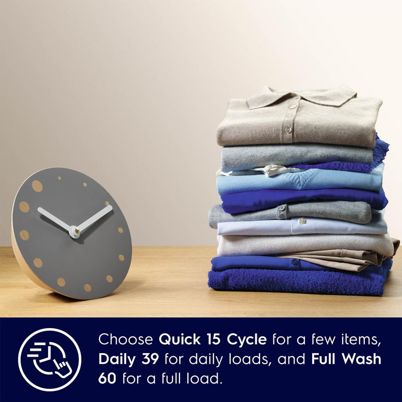 Electrolux 8kg 5 Star Fully Automatic Front Load Washing Machine with UltraMix, Full Load Vapour Wash for Sustainable Clothing, Hygienic Care, EcoInverter, Dark Silver, UltimateCare 500, EWF8024R5SB