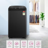 Godrej 7 Kg 5 Star I-Wash Technology Fully Automatic Top Load Washing Machine (WTEON 700 5.0 AP GPGR, Graphite Grey, With Toughened Glass Lid)
