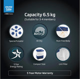 Voltas beko, A Tata Product 7.5 kg Semi-Automatic Top Load Single Tub Washing Machine (WST75UC/BLSSWH2PTD, Blue, Pulsator wash method)