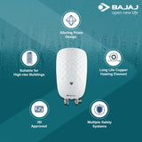 Bajaj Juvel Instant 3 Ltr Vertical Water Heater, White