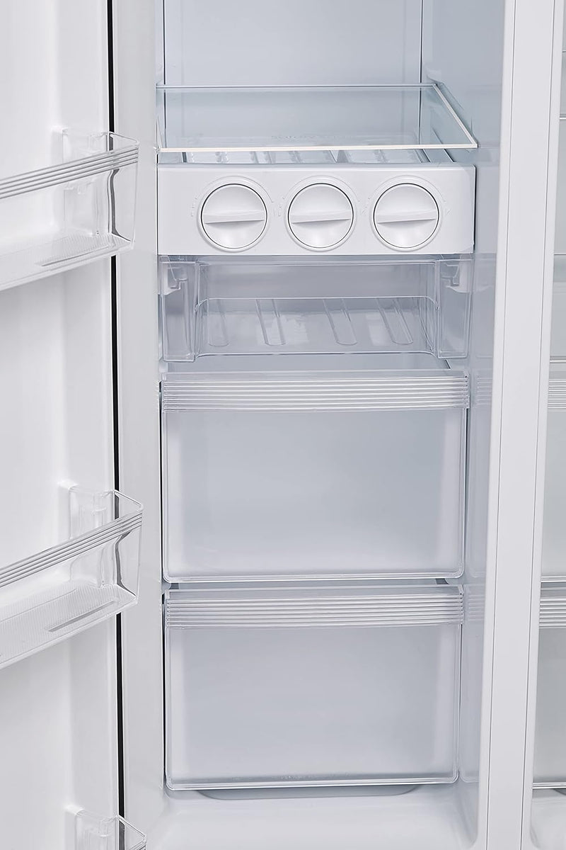 MRF5920WDSSF,Midea,Side By Side ,584 L ,Inverter, Water Dispenser, Silver (SS Finish) (open Box Like New)