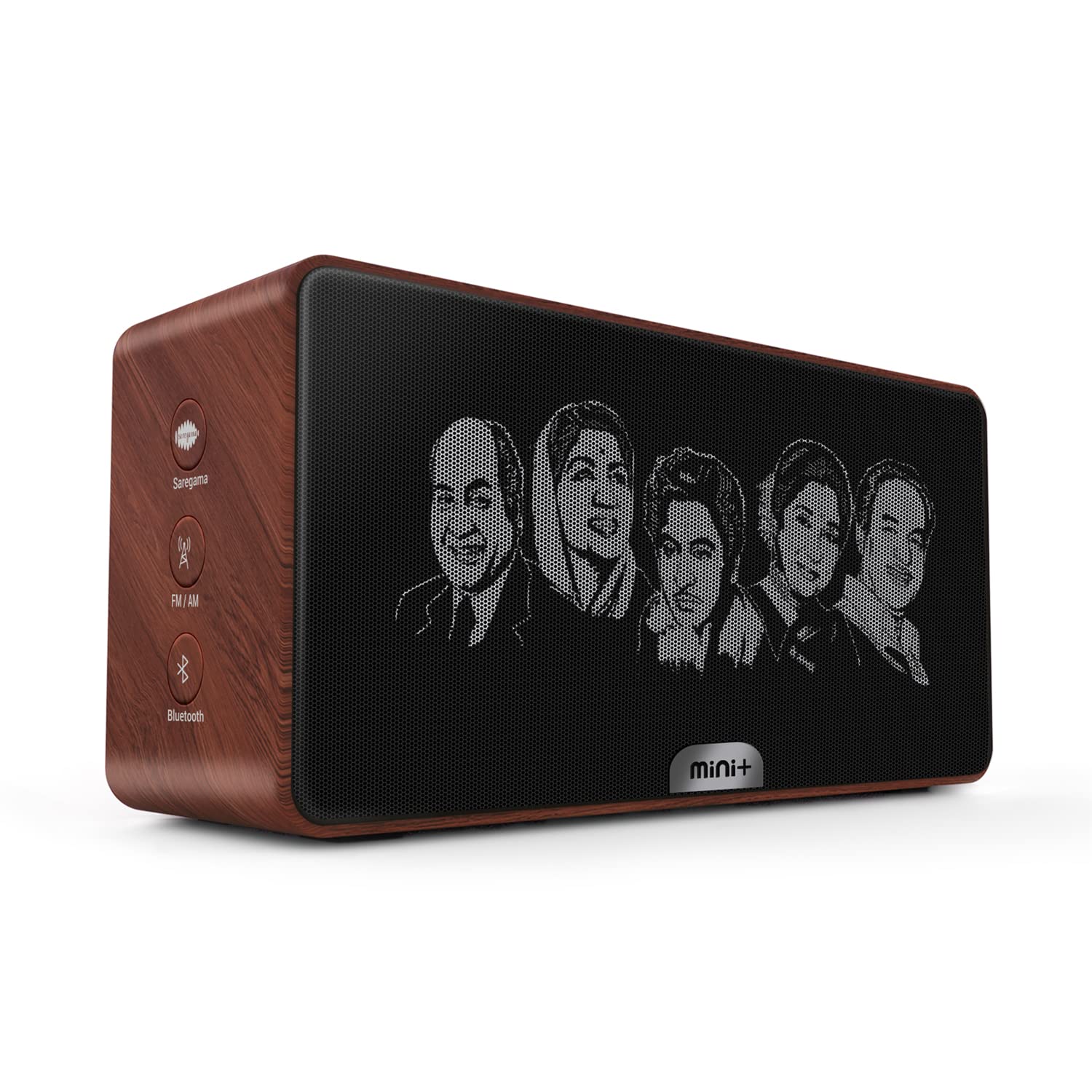 Saregama Carvaan Mini+ (Plus) Portable Music Player with 1000 Preloaded Songs, 10 Watt Speaker, Handsfree Calling, Bluetooth/Fm/Am/Aux (Vintage Brown)