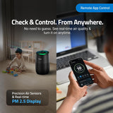Qubo R250 Smart Air Purifier for bedroom by Hero Group| Up to 250 SqFt| True HEPA H13|Removes 99.99% Dust, Allergens, Smoke, Virus & PM2.5|150 m³/h CADR|5-Stage Filter|App Control|9000 Hrs Filter Life