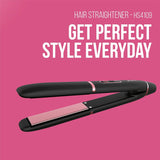 Havells HS4109 Floating Ceramic Plates Hair Straightener; with Advance PTC Heating Element for Protection from overheating (Black)