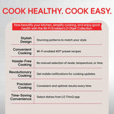LG 28 L Scan-To-Cook Wi-Fi Enabled Charcoal Convection Microwave Oven (MJEN286UBW, Black, Beige Door, 301 Auto Cook Menu, Bar-be-queing at home, 30 Heart Healthy Recipes, Diet Fry & Multicook Tawa)