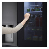 LG 630 L Frost-Free Inverter Wi-Fi InstaView Door-In-Door Side-By-Side Refrigerator with Ice and Water Dispenser ( GL-X257AMC3, Matte Black, Door Cooling+ with Hygiene Fresh+)