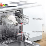 Bosch 13 Place Setting, EcoSilence Drive, Hygiene plus certified with Intensive Kadhai program, Free Standing Dishwasher, World No.1 Brand in Dishwasher (SMS66GI01I, Silver Inox, Inbuilt heater)