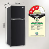 LG 246 L 3 Star Smart Inverter Frost-Free Double Door Refrigerator (, GL-S262SESX, Ebony Sheen, Convertible)