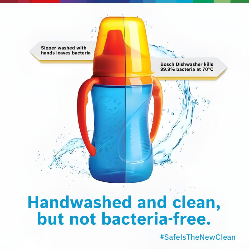 Bosch 13 Place Setting Dishwasher with Intensive Kadhai Program, No Pre-Rinse, 70? Hot water wash, Half Load Option & Extra Cutlery Box - (SMS66GI01I, Silver, Glass Protection Technology)