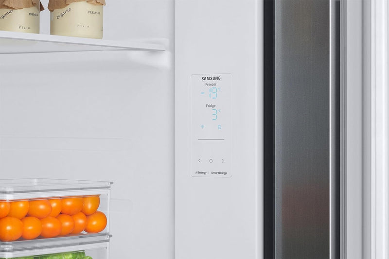 Samsung 653 L 3 Star Frost Free Double Door Convertible 5in1 Digital Inverter Side By Side AI Enabled Smart Refrigerator with WiFi RS76CG8003S9HL Silver Refined Inox 2024 Model