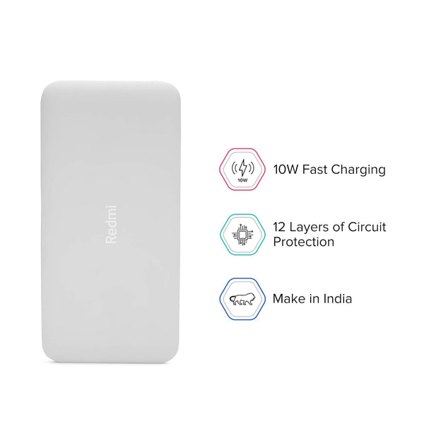 RET Li-Poly PowerBank10000White PT10000