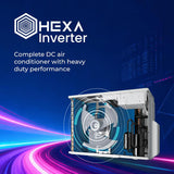Haier Desert Rose 1.8 Ton 5 Star, New star rated, Wi-Fi HEXA Inverter Smart Split AC (AI Cooling, Energy Saving & Self-Clean, Human Detection, Copper, 4-way, Cools in 10 Sec at 60°C)-HSA20DSD-GAI5NB-I