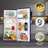 Whirlpool 184 L 2 Star Direct-Cool Single Door Refrigerator (205 WDE CLS 2S SAPPHIRE BLUE-Y, Blue, )