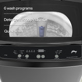 Godrej Smart Choice 7 Kg 5 Star, 5 Years Comprehensive Warranty, AI Tech, Fills Tub At ~0 Water Pressure, Fully-Automatic Top Load Washing Machine (WTEON ALP 70 5.0 FDUN GPGR, Graphite Grey)
