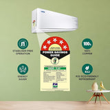 Blue Star 1 Ton 5 Star  Inverter Split AC with 80 Months Warranty (Copper, Multi Sensors, Convertible 5 in 1 Cooling, Smart Ready, Blue Fins, Self Diagnosis, 2024 Model, IC512YNUR, White)