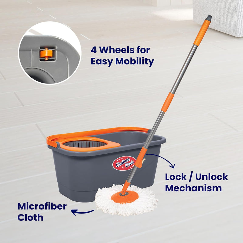 Chakaachak Eco spin Bucket Mop Set
