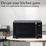 LG 28 L Convection Microwave Oven (MC2846BV, Black, Health Plus Menu, Indian Cuisine, Tandoor Se, Steam Clean & Stainless Steel Cavity)