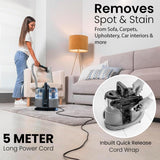 INALSA Carpet Cleaner Machine|Upholstery Cleaner 3 in 1 Function|Wet Spot Cleaner & Stain Remover|Portable Carpet and Upholstery Cleaner, with Replacement Heads, Pet Stain Vacuum (MasterVac Clean)