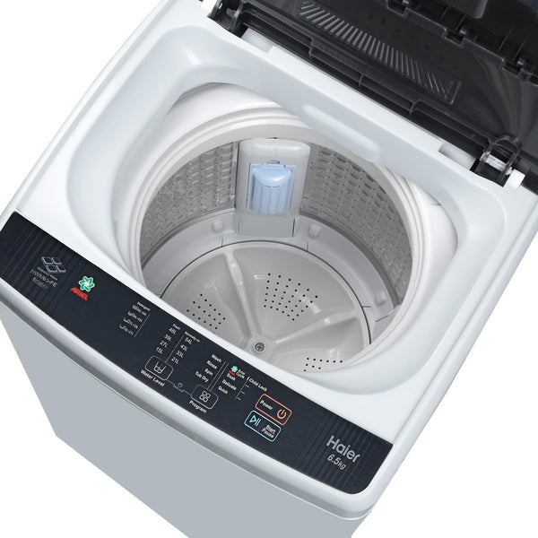 Haier 6 kg 5 Star Oceanus Wave Drum Washing Machine Fully Automatic Top Load (HWM60-AE, Moonlight Silver)
