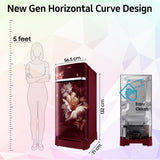 Samsung 189 L, 5 Star, Digital Inverter, Direct-Cool Single Door Refrigerator (RR21H2H25RZ/HL, Midnight Blossom Red, Base Stand Drawer, Single Touch Defrost, )