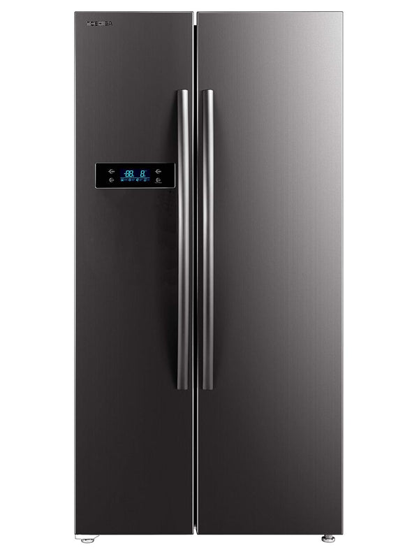 TOSHIBA 587 L with Inverter Side by Side Refrigerater (GR-RS530WE-PMI(06), Stainless Steel Finish)