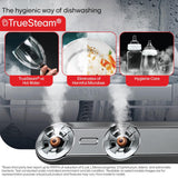LG 15 Place Setting Dishwasher for Indian Utensils|Cleans Kadhai & Pressure Cooker|TrueSteam & QuadWash Technology|Inverter| Freestanding Dishwasher with Auto Open Door & WiFi (DFB435FV, Prime Silver)