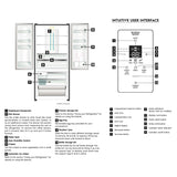 Electrolux 524L Frost Free Inverter French Door Refrigerator, TasteLockAuto Technology, Auto Ice & Even Temp Function, Arctic Silver Steel, UltimateTaste 700, EHE5224C-A | Open Box like New |