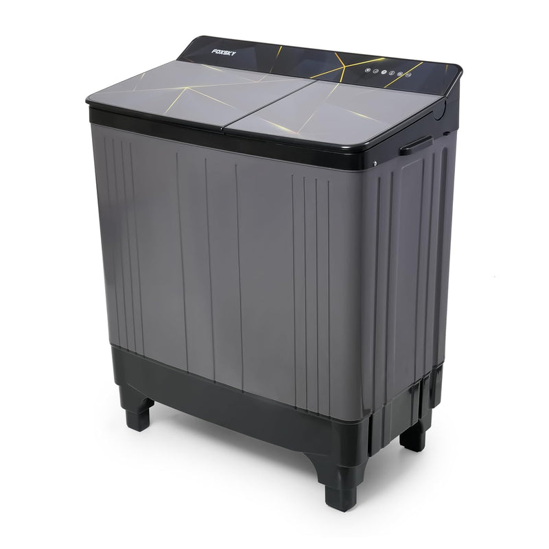 Foxsky 7.0 kg 5 Star Semi-Automatic Top Loading Washing Machine Appliance (2024 Model, Powerful Motor, Effective Wash Pulsator, 1370 RPM & Castors)(Aqua Wash 7.0KG)