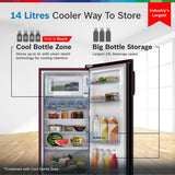 Bosch 207 L, 3 star, Smart Inverter, Direct-Cool Single Door Refrigerator, Feather Wine (CST20W33NI)|18 Hrs Cooling Retention |Super Freeze |Largest Vegetable Box| Beverage Space | 2.5x Faster Cooling