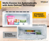 Whirlpool 192 L 3 Star Vitamagic PRO Frost Free Direct-Cool Single Door Refrigerator (215 VMPRO PRM 3S RADIANT STEEL-Y, Silver, Auto Defrost Technology, )