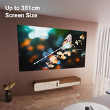 Zebronics Android Portable Smart Projector, 1080p Support, 3600 Lumens, 150" Screen, OTT Apps (Netflix, Prime), Miracast, WiFi, BT, HDMI, Built-in Battery, 2hr Playtime (Pixaplay 74B) (Grey)