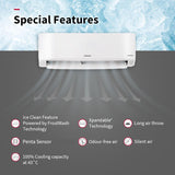 Hitachi 2 Ton Class 3 Star, 4-Way Swing, ice Clean, Xpandable+, Inverter Split AC (100% Copper, Dust Filter, 3400SXL RAS.G322PCBISS, White)