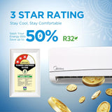 Midea 1.5 Ton 3 Star Inverter Split AC (, SANTIS NEO DLX (Wi-Fi), MAI18SD3R35W0,White)