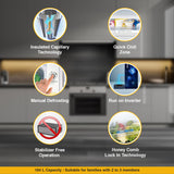 Whirlpool 184 L 4 Star Inverter Direct-Cool Single Door Refrigerator (205 WDE PRM 4SInv SAPPHIRE FLOWER RAIN-Z, Blue)